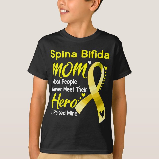 Camiseta Spina Bifida Mamá que crié la mía (Anverso)