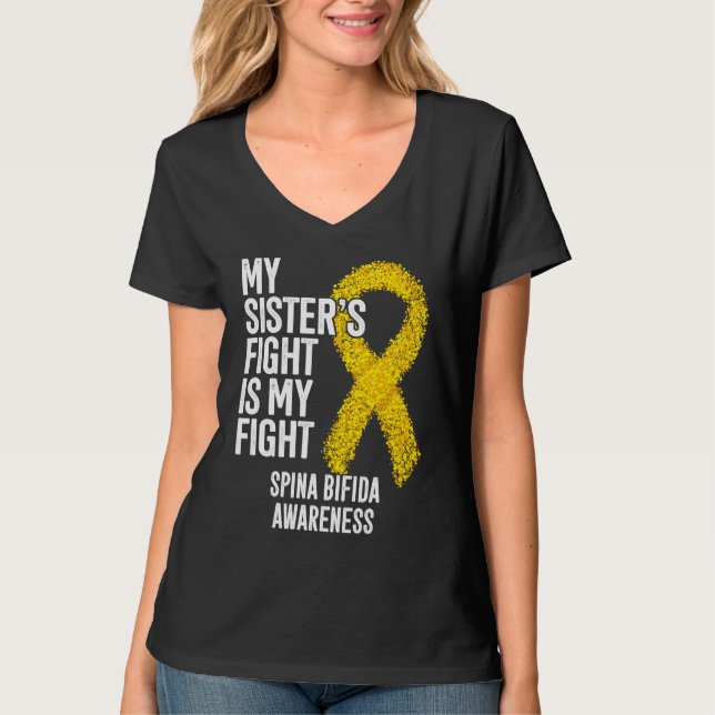 Camiseta Spina Bifida My Sister's Fight Is My Fight Spina B (Anverso)