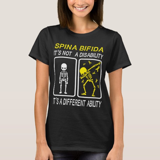 Camiseta Spina Bifida no es una discapacidad (Anverso)