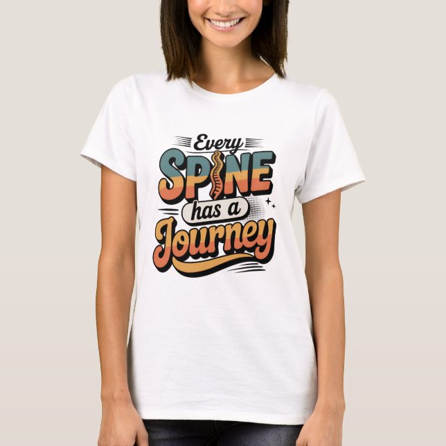 Camiseta Spine Care Journey and Body Alignment (Anverso)