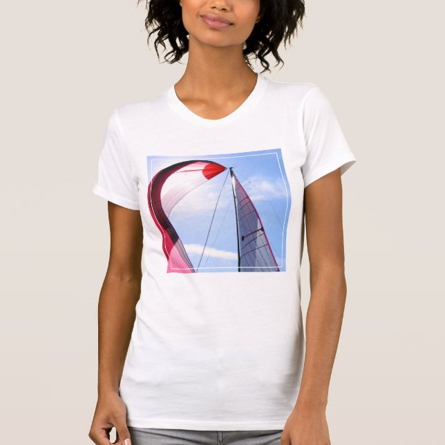 Camiseta Spinnaker rojo con Sun (Anverso)