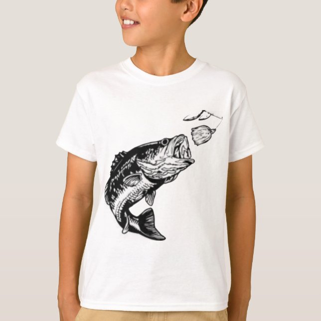 Camiseta Spinnerbait que ataca del bajo (Anverso)