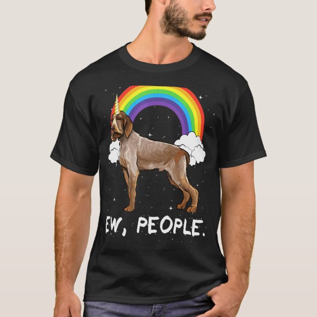 Camiseta Spinoni Italiani Ew People Unicorn Perro (Anverso)