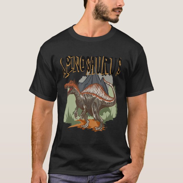 Camiseta Spinosaurus  Dino  Dinosaur Identification (Anverso)
