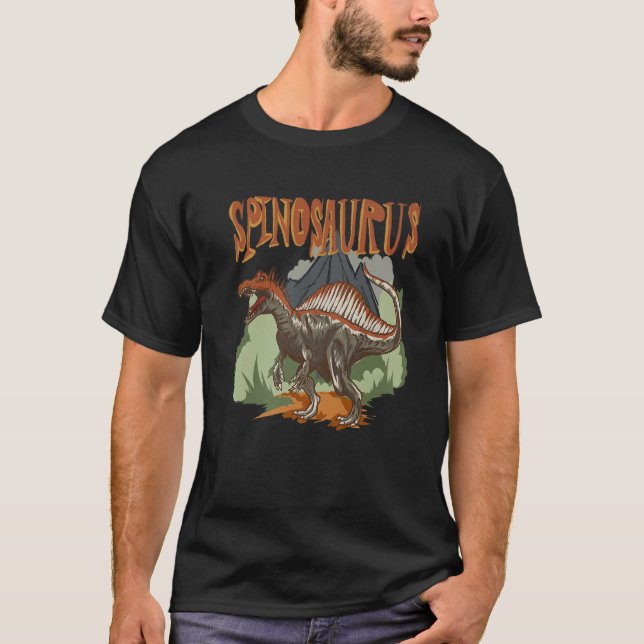 Camiseta Spinosaurus  Dino  Dinosaur Identification (Anverso)