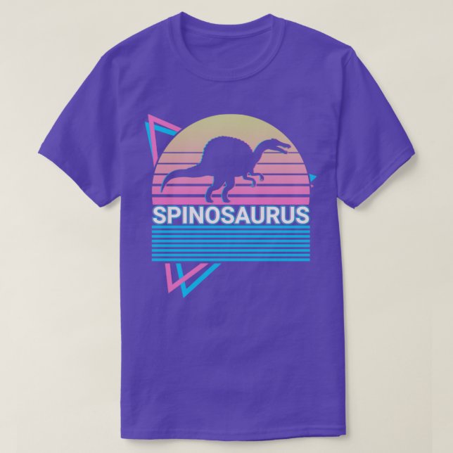 Camiseta Spinosaurus Dinosaur Retro (Diseño del anverso)