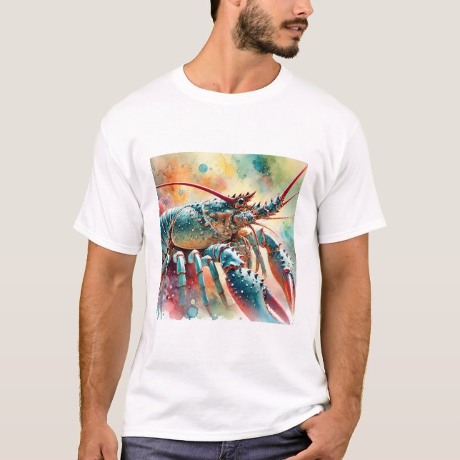 Camiseta Spiny Lobster Serenity 220824AREF116 - Watercolor (Anverso)