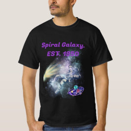 Camiseta Spiral Galaxy l EST 1950 l espacio Guay l Negro