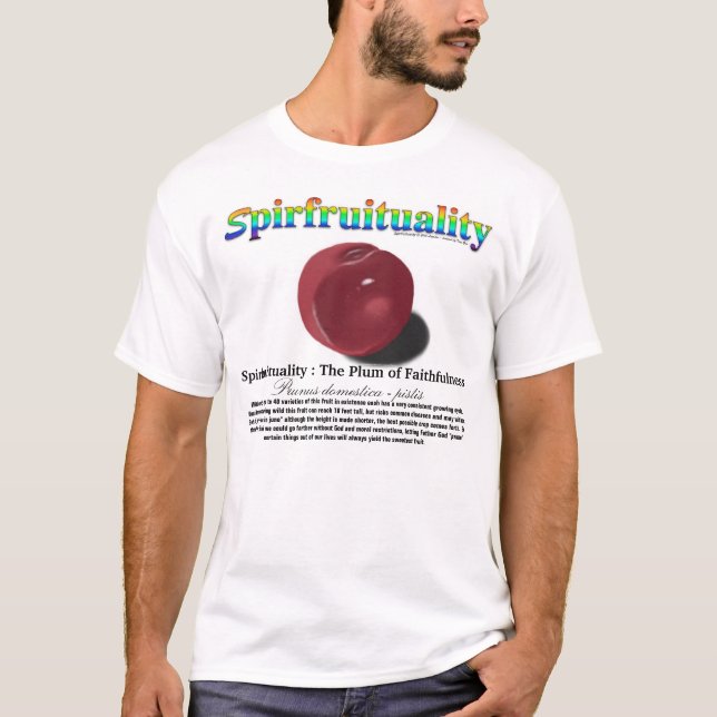 Camiseta Spirfruituality: El ciruelo de la fidelidad (Anverso)