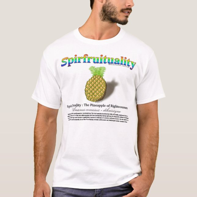 Camiseta Spirfruituality: La piña de la rectitud (Anverso)