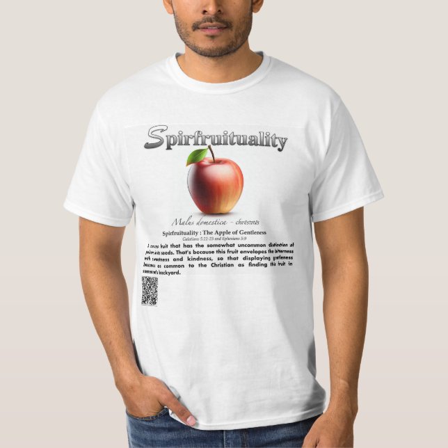 Camiseta Spirfruituality : The Apple of Gentleness T-Shirt (Anverso)