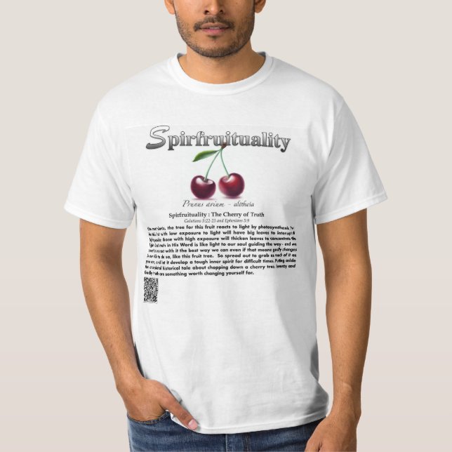 Camiseta Spirfruituality : The Cherry of Truth T-Shirt (Anverso)