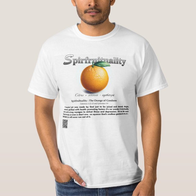 Camiseta Spirfruituality : The Orange of Goodness T-Shirt (Anverso)