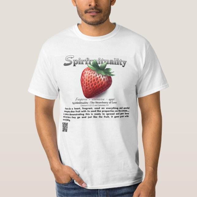 Camiseta Spirfruituality : The Strawberry of Love T-Shirt (Anverso)
