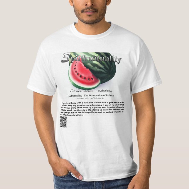 Camiseta Spirfruituality : The Watermellon of Patience (Anverso)