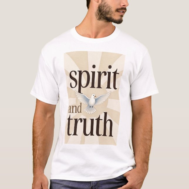 Camiseta Spirit and Truth Christian Men's Tee Shirt (Anverso)
