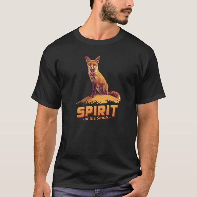 Camiseta Spirit of the Sands | Desert Fox Wildlife T-Shirt (Anverso)