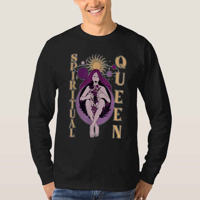 Camiseta Spiritual Queen Inspirational Manifestation Crysta (Anverso)