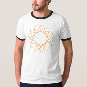 Camiseta Spirograph anaranjado