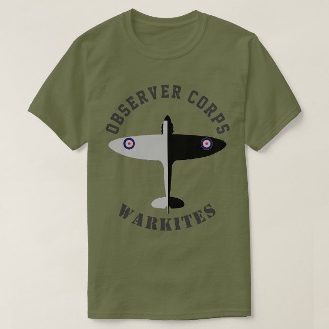 Camiseta Spitfire del cuerpo del observador de Warkites (Diseño del anverso)