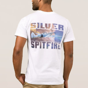 Camiseta Spitfire plateado
