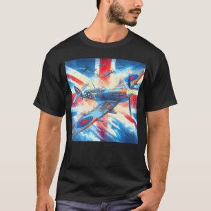 Camiseta Spitfire Raf Supermarine Ww2 Figher Plane Bandera 
