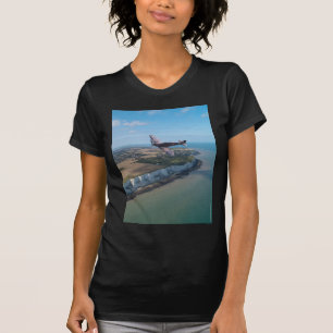 Camiseta Spitfire sobre la costa inglesa