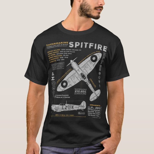 Camiseta Spitfire supermarino (Anverso)