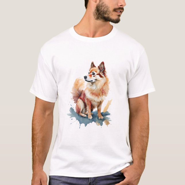 Camiseta Spitz finlandés (Anverso)