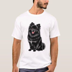 Camiseta Spitz Japonés Negro
