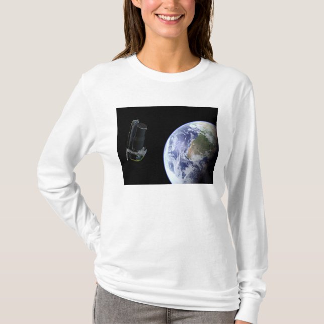 Camiseta Spitzer saliendo de la Tierra poco después del lan (Anverso)