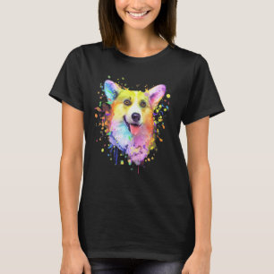 Camiseta Splash Art Gales Corgi Cute Hombres Mujeres Los Ni