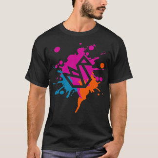 Camiseta Splash colorido de originami