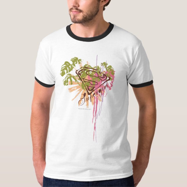 Camiseta Splash de color de superchica (Anverso)