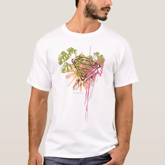 Camiseta Splash de color de superchica (Anverso)