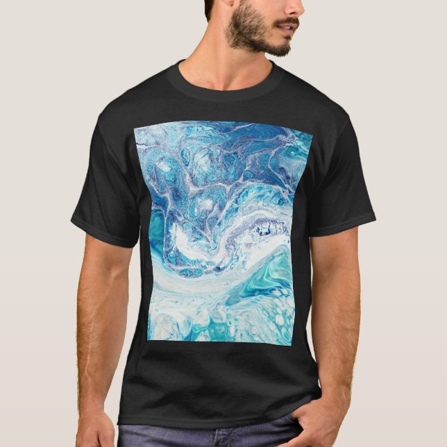 Camiseta Splash de color: fondo abstracto acrílico (Anverso)