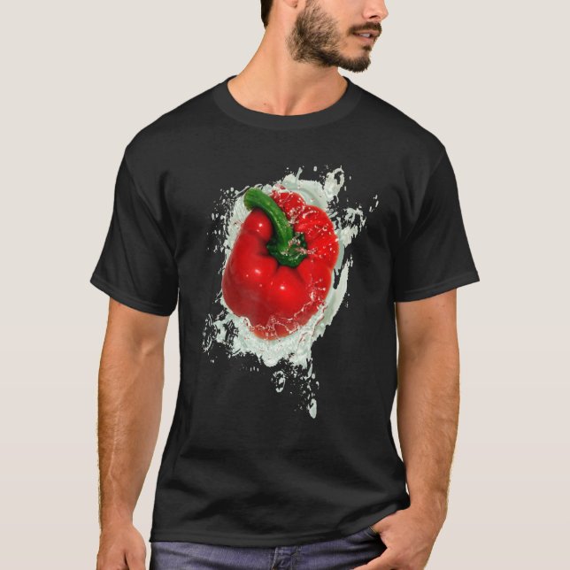 Camiseta Splash de Pepper de Campana Roja (Anverso)