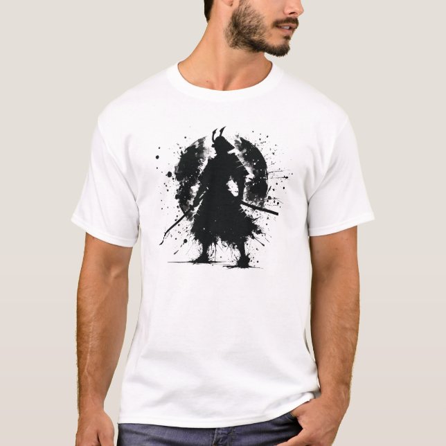 Camiseta Splash Ink Samurai (Anverso)