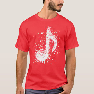 Camiseta Splash Music Notes, amigo de Drogas