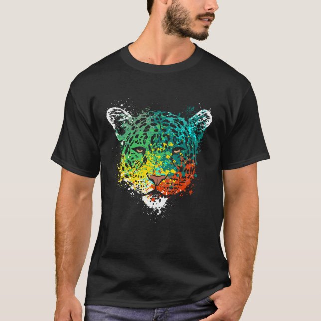 Camiseta Splash wildcat Chetah head (Anverso)