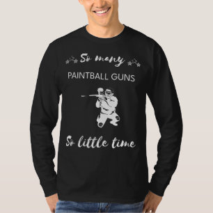 Camiseta Splatter and Snicker: Tantas armas de bola de pint