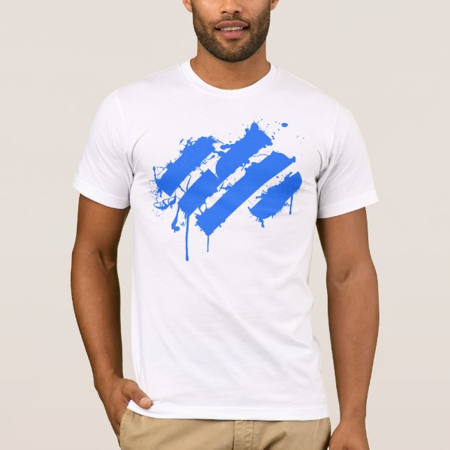 Camiseta Splatter blue (Anverso)