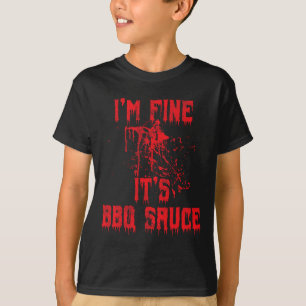 Camiseta Splatter de sangre - Soy Fina Salsa Bbq Graciosa H