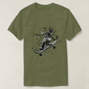 Camiseta Splatter Graphic Skateboard T-Shirt