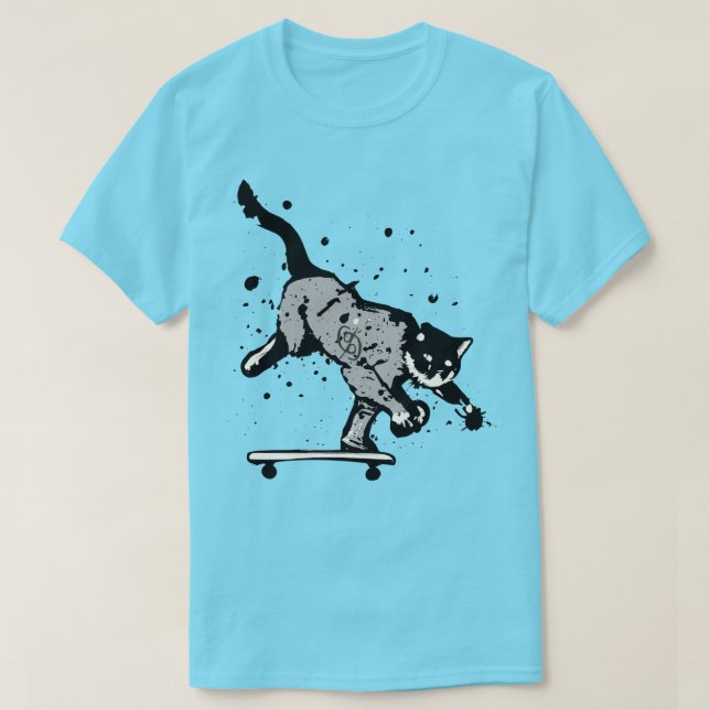 Camiseta Splatter Graphic Skateboard T-Shirt (Diseño del anverso)
