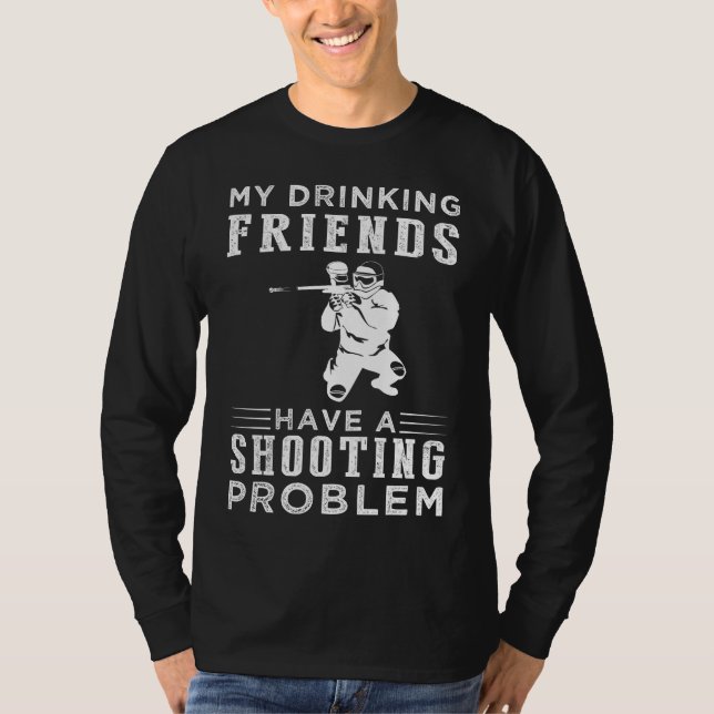Camiseta Splatter & Spirits: Mis amigos que beben y sus (Anverso)