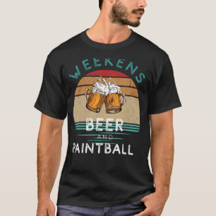 Camiseta ¡Splatter y Sip! Fines de semana con cerveza y pái