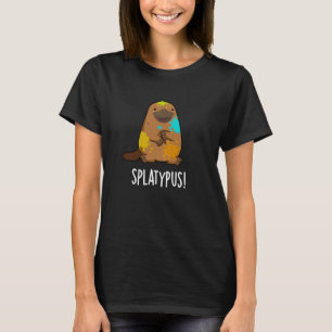 Camiseta Splatypus Funny Animal Platypus Pun Dark BG