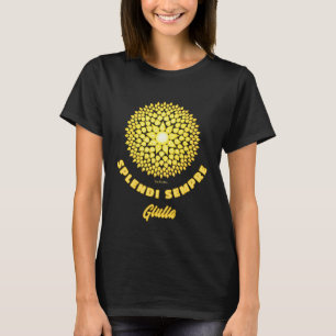 Camiseta Splendi Sempre Sol Brillante Mandala Geométrico  