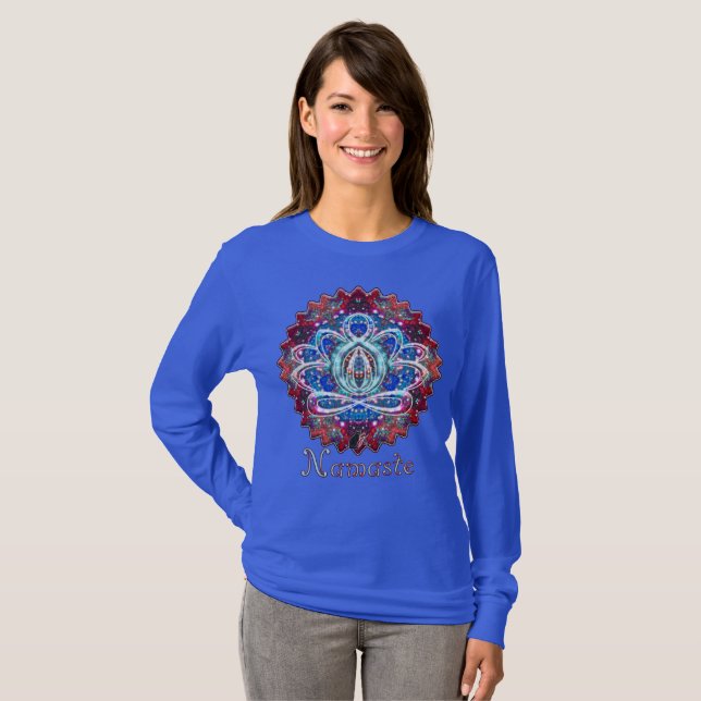 Camiseta Splendorous Zen Lotus Namaste (Anverso completo)
